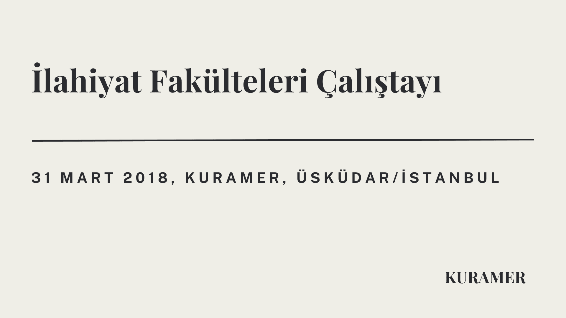 İlahiyat Fakülteleri Çalıştayı