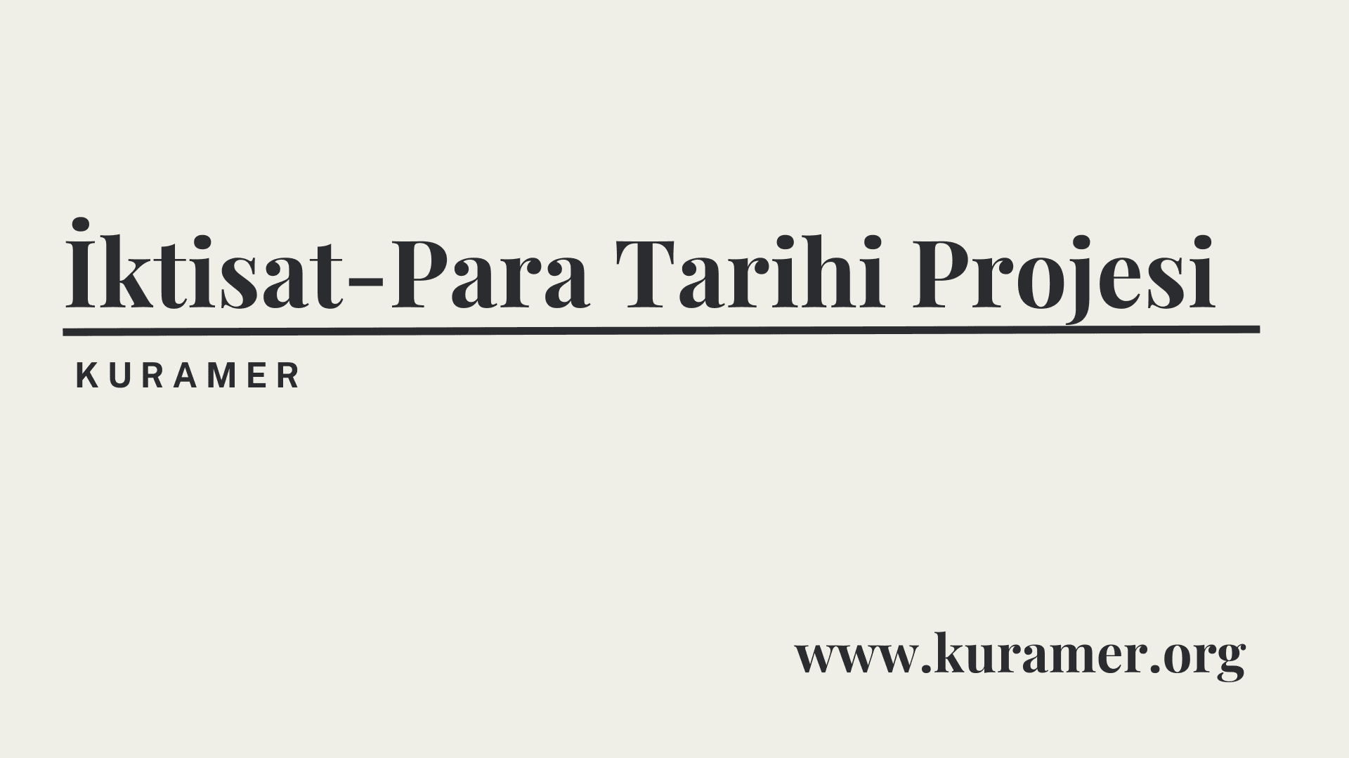İktisat-Para Tarihi Projesi