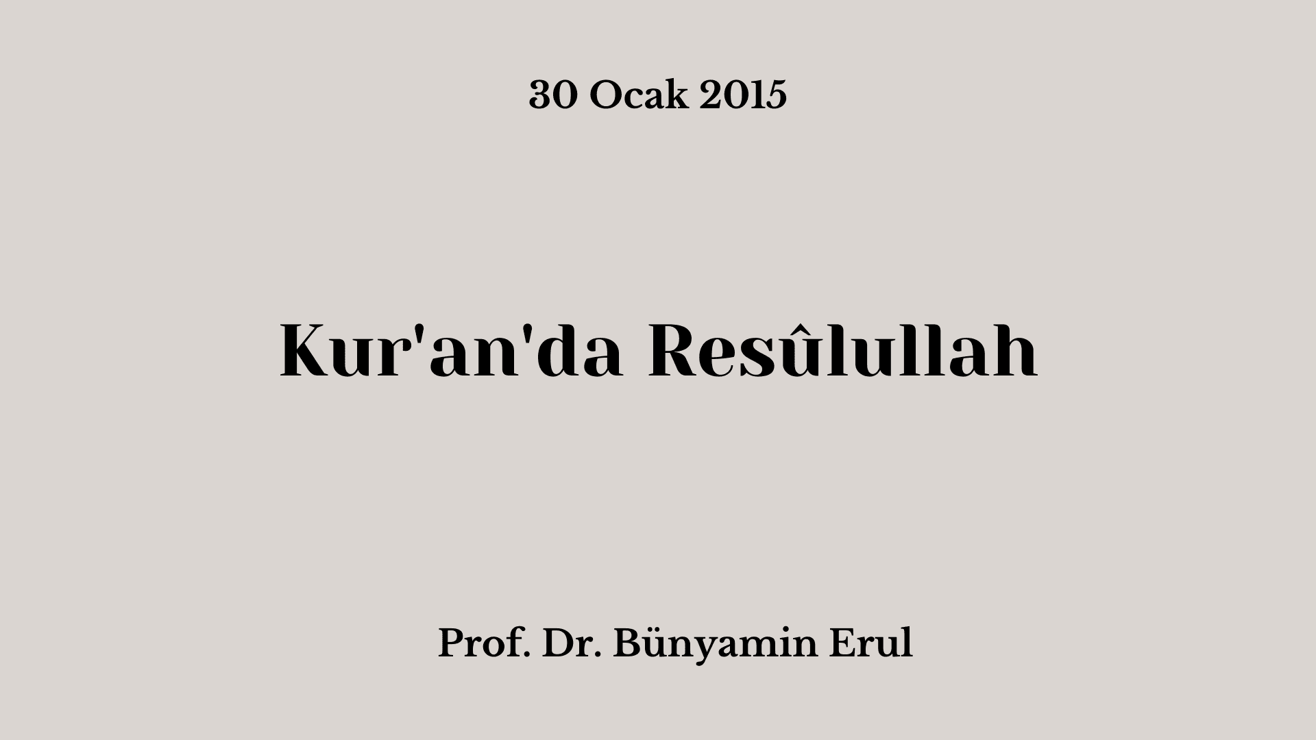 Kur'an'da Resulullah