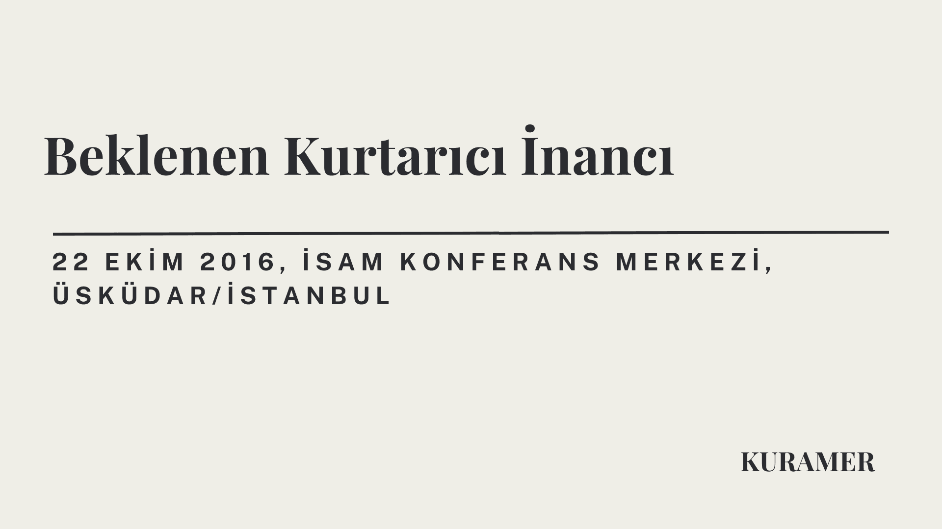 Beklenen Kurtarıcı İnancı